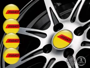 Rays Emblemi Ruota Marchio Stile Silicone Personalizzato